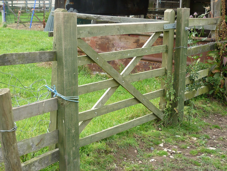 Photograph: August 2010: Knotted twine, gate impossible to open