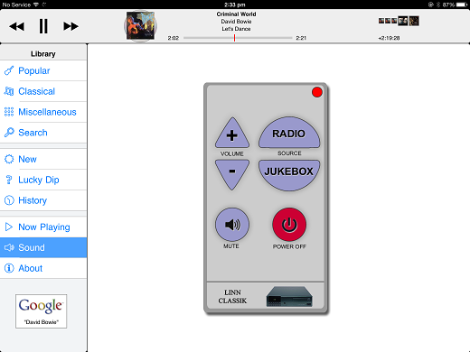 Thumbnail: Sound (remote control for the amplifier)